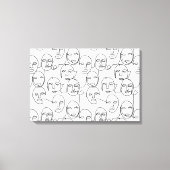 Moderne Abstrakte Linien gegenüber der Kunst der k Leinwanddruck (Vorderseite)