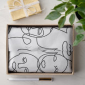 Moderne Abstrakte Linien gegenüber der Kunst der k Seidenpapier (Geschenk)