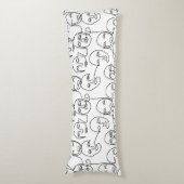 Moderne Abstrakte Linien gegenüber der Kunst der k Seitenschläferkissen (Vorderseite Vertikal)