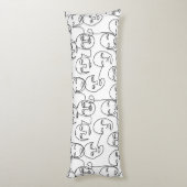 Moderne Abstrakte Linien gegenüber der Kunst der k Seitenschläferkissen (Rückseite (Vertikal))