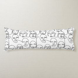 Moderne Abstrakte Linien gegenüber der Kunst der k Seitenschläferkissen