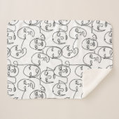 Moderne Abstrakte Linien gegenüber der Kunst der k Sherpadecke (Vorderseite (Horizontal))