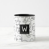 Moderne Abstrakte Linien gegenüber der Kunst der k Tasse (Zentrum)