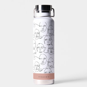 Moderne Abstrakte Linien gegenüber der Kunst der k Trinkflasche