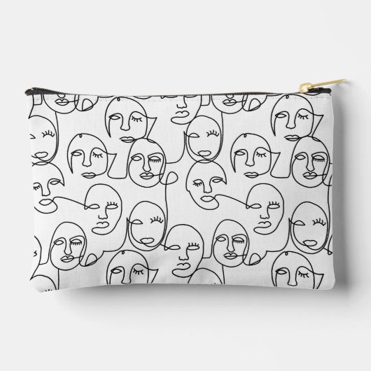 Moderne Abstrakte Linien gegenüber der Kunst der k Zubehörtasche (Rückseite)