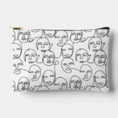 Moderne Abstrakte Linien gegenüber der Kunst der k Zubehörtasche (Vorderseite)