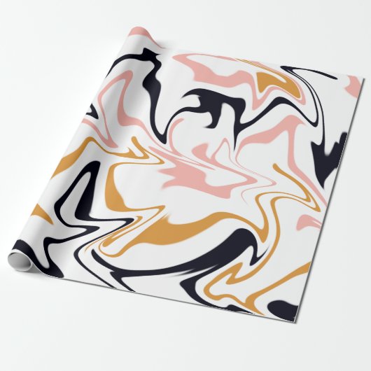 Moderne abstrakte Linien Geschenk Geschenkpapier (Ungerollt)