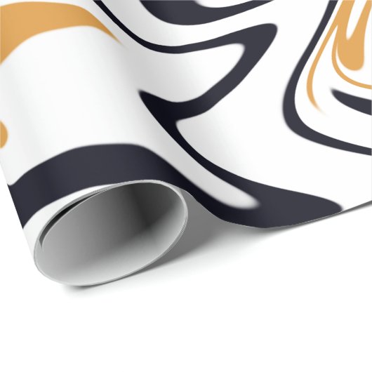 Moderne abstrakte Linien Geschenk Geschenkpapier (Rolleneckpunkt)