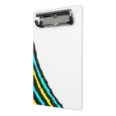 Moderne abstrakte Linien Personalisierte Mini-Schr Mini Klemmbrett (Gewinkelt2)