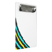 Moderne abstrakte Linien Personalisierte Mini-Schr Mini Klemmbrett (Schrägansicht)
