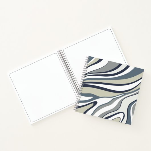 Moderne, abstrakte Linienführung Notizblock (Innenseite)