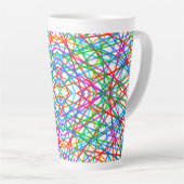 Moderne abstrakte Linienkunst Milchtasse (Rechte Ecke)