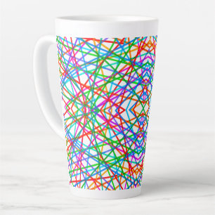 Moderne abstrakte Linienkunst Milchtasse