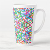 Moderne abstrakte Linienkunst Milchtasse (Rechts)
