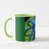 Moderne abstrakte Linienkunst Schwarze Tasse | Min (Links)