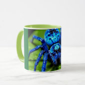 Moderne abstrakte Linienkunst Schwarze Tasse | Min (Vorderseite Links)