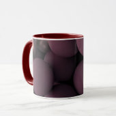 Moderne abstrakte Linienkunst Schwarze Tasse | Min (Vorderseite Links)