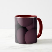 Moderne abstrakte Linienkunst Schwarze Tasse | Min (VorderseiteRechts)