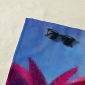 Moderne Abstrakte Lotus-Blume Strandtuch (Beispiel)