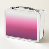 Moderne abstrakte Magenta burgundy maroon ombre Metall Brotdose (Rückseite)