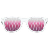 Moderne abstrakte Magenta burgundy maroon ombre Partybrille (Vorderseite)