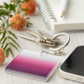 Moderne abstrakte Magenta burgundy maroon ombre Schlüsselanhänger (Vorderseite rechts)