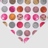 Moderne Abstrakte Magenta Orange Geo Spheres Seidenpapier (Ausschnitt)