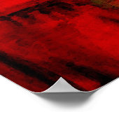 Moderne Abstrakte Malerei Art Print Poster (Ecke)