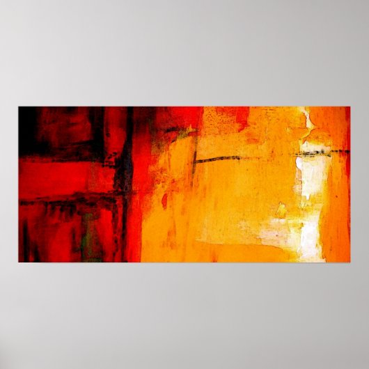 Moderne Abstrakte Malerei Art Print Poster (Vorne)