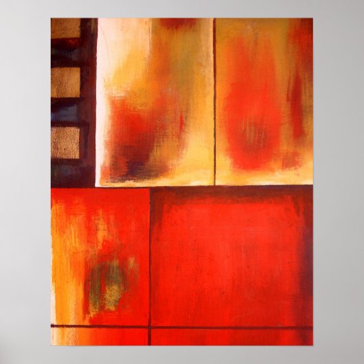 Moderne Abstrakte Malerei Art Print Poster (Vorne)