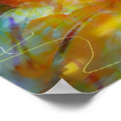 Moderne Abstrakte Malerei Art Print Poster (Ecke)