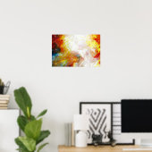 Moderne Abstrakte Malerei Art Print Poster (Heimbüro)