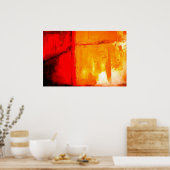 Moderne Abstrakte Malerei Art Print Poster (Küche)