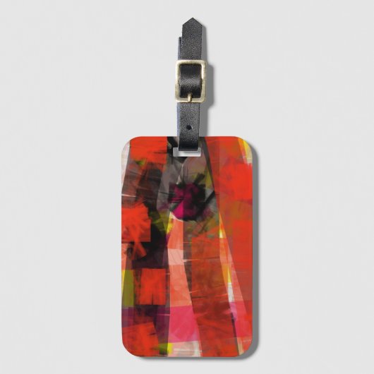 Moderne Abstrakte Malerei Gepäckanhänger (Vorderseite Vertikal)