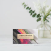 Moderne Abstrakte Malerei - Innenarchitektin Visitenkarte (Stehend Vorderseite)