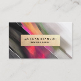 Moderne Abstrakte Malerei - Innenarchitektin Visitenkarte