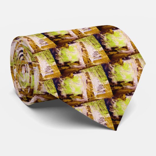 Moderne Abstrakte Malerei Krawatte (Gerollt)
