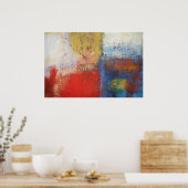 Moderne abstrakte Malerei-Kunstposter Poster (Küche)
