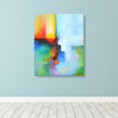 Moderne Abstrakte Malerei Leinwanddruck (Insitu (Holzboden))
