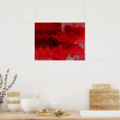 Moderne Abstrakte Malerei Moderne Kunst Post Poster (Küche)