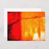 Moderne Abstrakte Malerei Personalisierte Einladun Einladung (Vorne/Hinten)