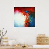 Moderne Abstrakte Malerei Poster (Küche)