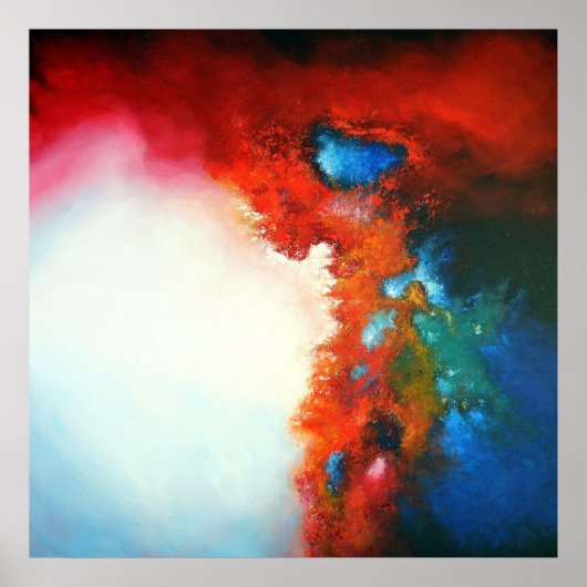 Moderne Abstrakte Malerei Poster (Vorne)