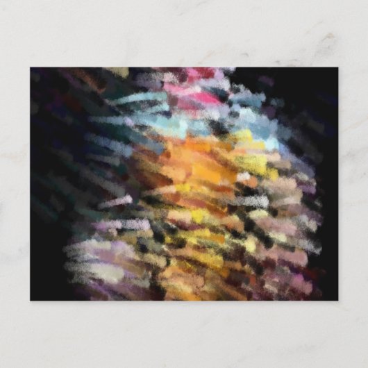 Moderne Abstrakte Malerei Postkarte (Vorderseite)