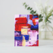 Moderne Abstrakte Malerei Print Postkarte (Stehend Vorderseite)