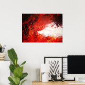 Moderne Abstrakte Malerei Print Red Creative Poster (Heimbüro)