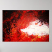 Moderne Abstrakte Malerei Print Red Creative Poster (Vorne)
