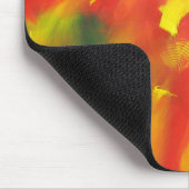 Moderne Abstrakte Malerei Rot-Gelb-Grün Mousepad (Ecke)
