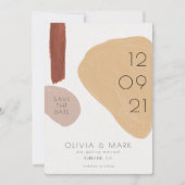 Moderne Abstrakte Malerei Save The Date (Vorderseite)