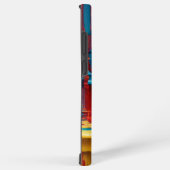 Moderne abstrakte Malerei Telefonzelle Samsung Galaxy Hülle (Rechte Seite)